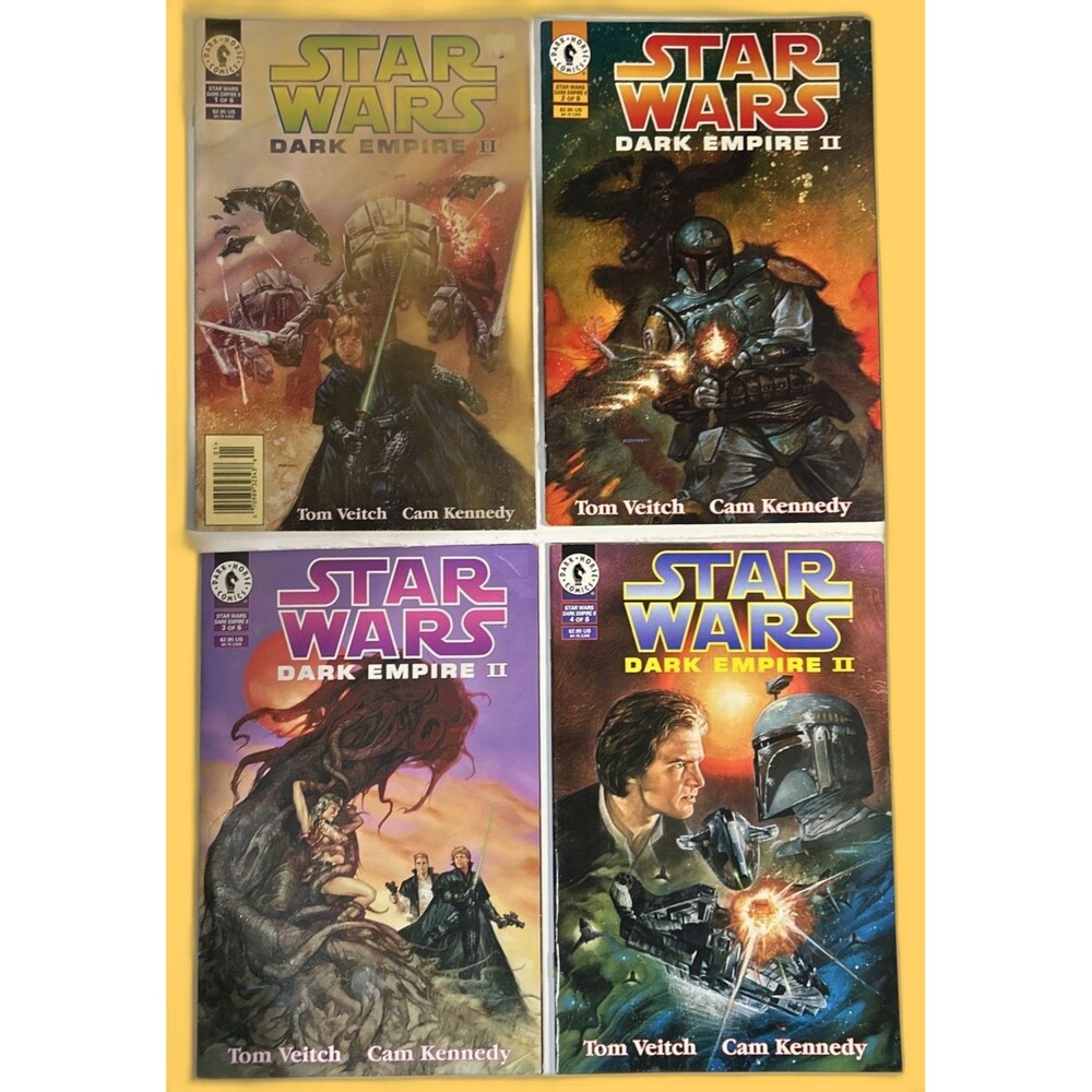 Lot of 4 : Star Wars Dark Empire II #1-4 (Dark Horse 1994) Dave Dorman Covers